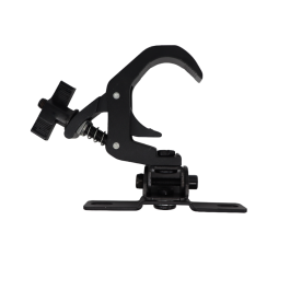 Gancio Aliscaf Selflock Hook Black a C da 50 kg con supporto omega integrato per Truss e Teste mobili