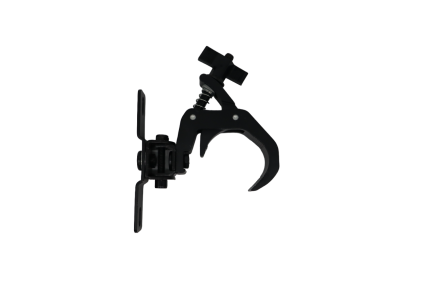 Gancio Aliscaf Selflock Hook Black a C da 50 kg con supporto omega integrato per Truss e Teste mobili - immagine 2