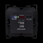 Accecatore LED 4x100W Retro in Prospettiva Frontale su Sfondo Nero