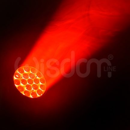 Coppia Teste Mobili LED Aura Wash ZOOM RGBW 19x15W 4in1 DMX con Flightcase WISDOM - immagine 5