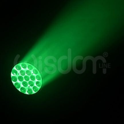 Coppia Teste Mobili LED Aura Wash ZOOM RGBW 19x15W 4in1 DMX con Flightcase WISDOM - immagine 6