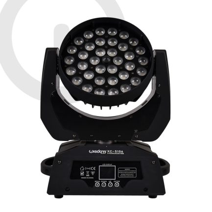 Coppia Testa Mobile Wash LED 36x15 RGBW  4In1 con FlightCases WISDOM