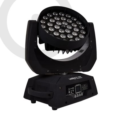 Coppia Testa Mobile Wash LED 36x15 RGBW  4In1 con FlightCases WISDOM - immagine 2