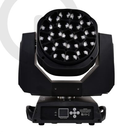 Coppia Teste Mobili LED Wash ZOOM RGBW 19X40 4in1 DMX con FlightCase WISDOM