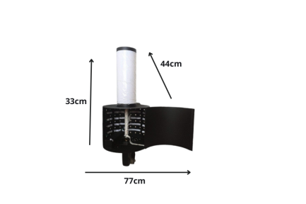 Pistola LED RGB CO2 a getto Gun Jet Cannon - immagine 2