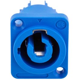 Connettore Powercon In BLU da pannello a 16A 3 poli WISDOM