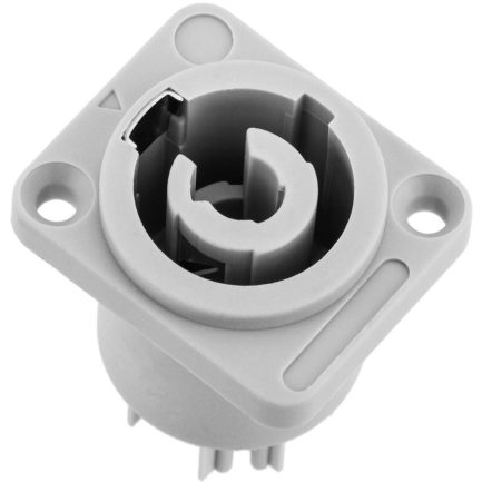 Connettore Powercon Out BIANCO da pannello a 16A 3 poli WISDOM - immagine 2