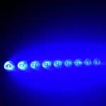 Barra LED a Batteria Accesa Luce Blu
