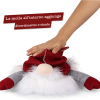 Puntale per Albero di Natale a forma di Gnomo Svedese con Cappello Rosso Felpato Topper per Decorazioni Natalizie e Addobbi albero - immagine 5