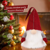 Puntale per Albero di Natale a forma di Gnomo Svedese con Cappello Rosso Felpato Topper per Decorazioni Natalizie e Addobbi albero - immagine 11