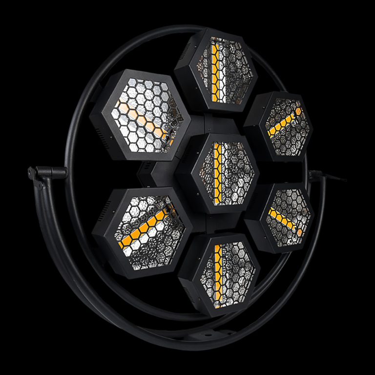 Lampada Port Flower RGB su Sfondo Nero