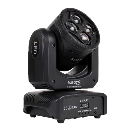 mini testa mobile 4x10w laterale