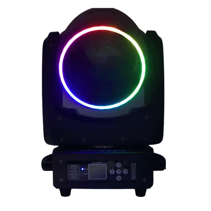 Coppia Testa Mobile Beam Fascio Spot LED 300W Alta Luminosita con FlyghtCase 3