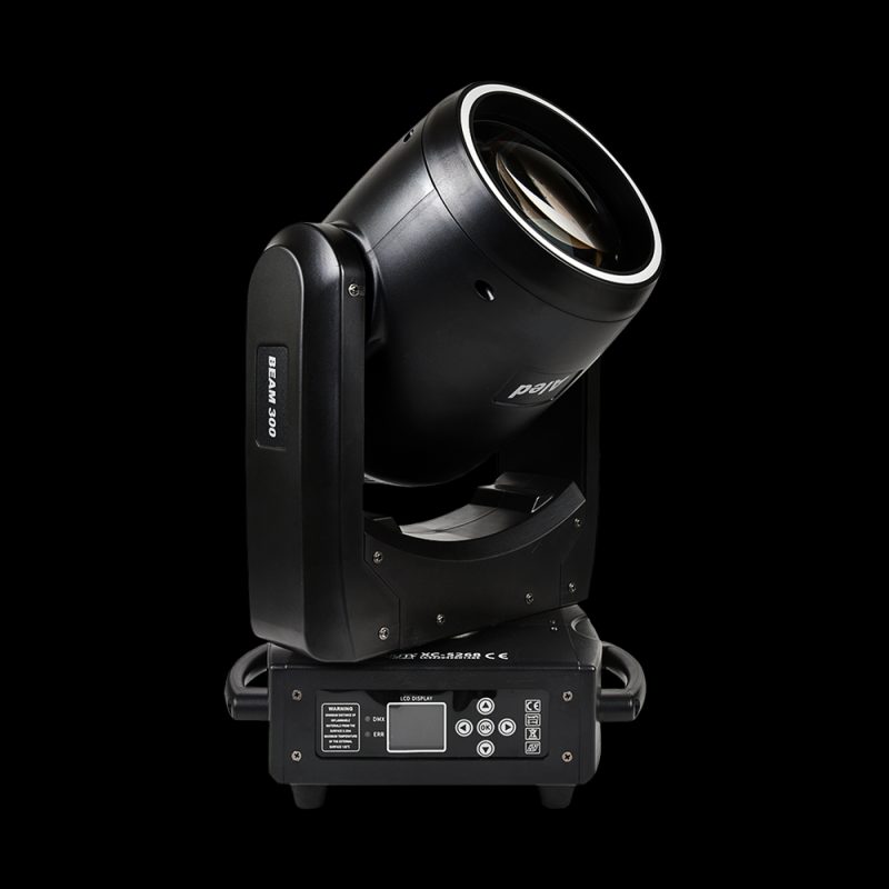 Testa Mobile Beam-Spot Aled 300W su Sfondo Nero