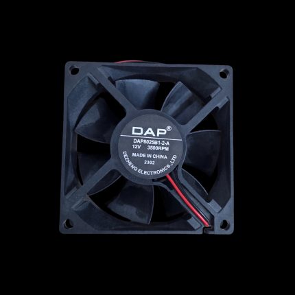Ventola di Raffreddamento 12V 80x80x25mm Assiale Per PC / Teste Mobili e Apparecchi Elettronici (RICAMBIO)