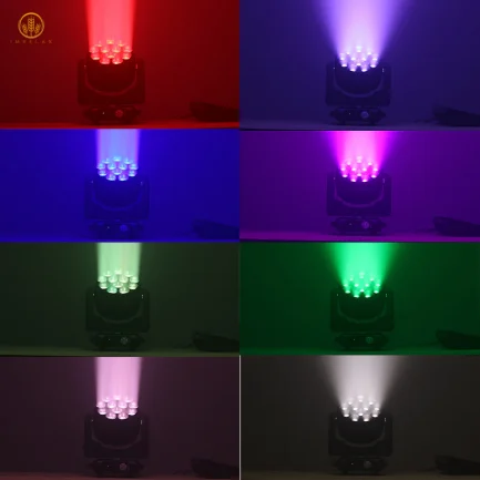Coppia di Teste Mobili Wash Zoom Bee Eye 4in1 LED RGBW 12x40W con Flightcase WISDOM - immagine 4