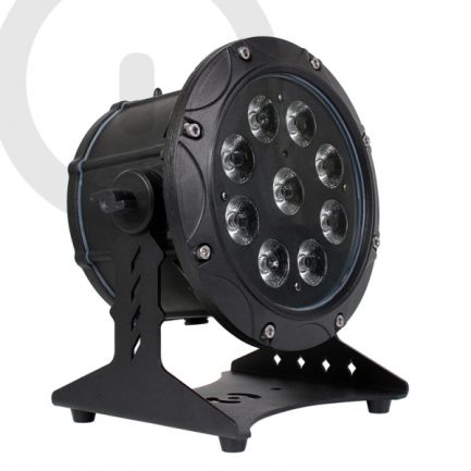 Faro portatile a batteria PAR LED RGBWA-UV 9x6W IP65 con funzione wireless WISDOM - immagine 2