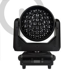 Coppia Teste Mobili LORY WASH LED RGBW 4in1 37x25 professionali con Flight Cases WISDOM