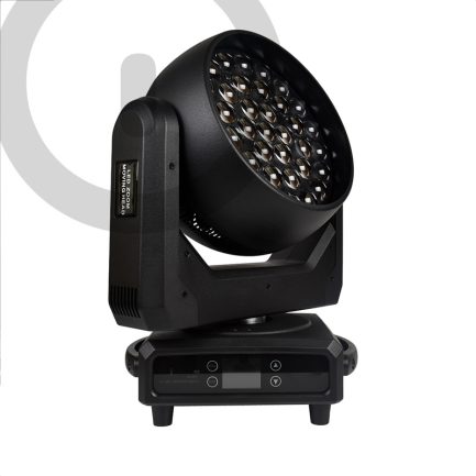 Coppia Teste Mobili LORY WASH LED RGBW 4in1 37x25 professionali con Flight Cases WISDOM - immagine 2
