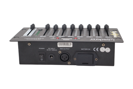 Centralina Portatile DMX512 32 Canali Per Teste Mobili con Batteria interna 9V e alimentatore WISDOM LINE PRO - immagine 7