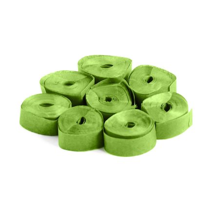 Stelle filanti streamers colore VERDE CHIARO in Carta da 5 metri da 30 pezzi - immagine 2