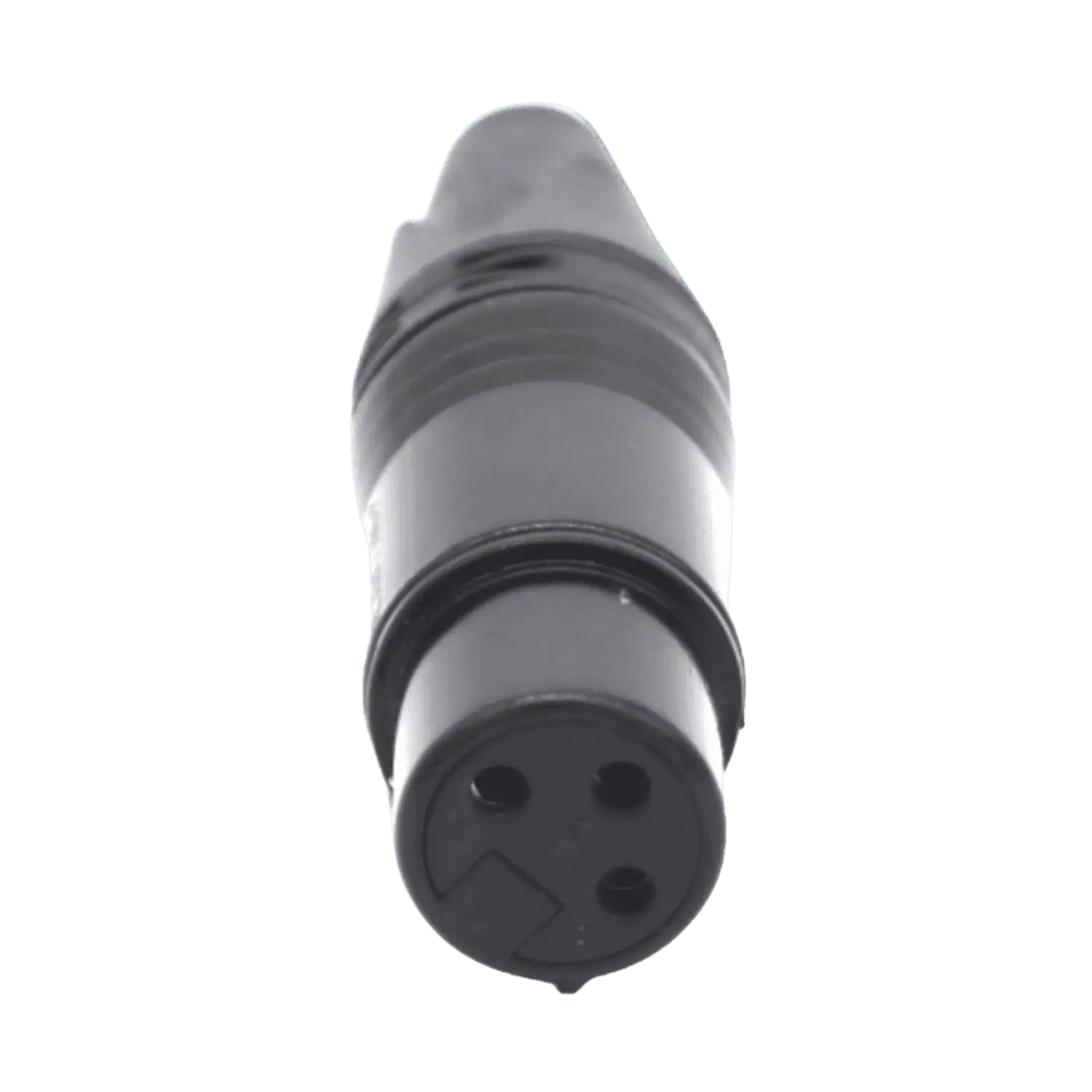 Keple Spina XLR A 3 Poli, Nera - Spina Jack Audio Microfonica Maschio DMX, Adattatore Nichelato, Montaggio Su Cavo - Confezione Da 2