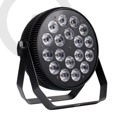 Par LED Slim RGBW DMX 4in1 18x12W con connessioni Powercon In/Out WISDOM