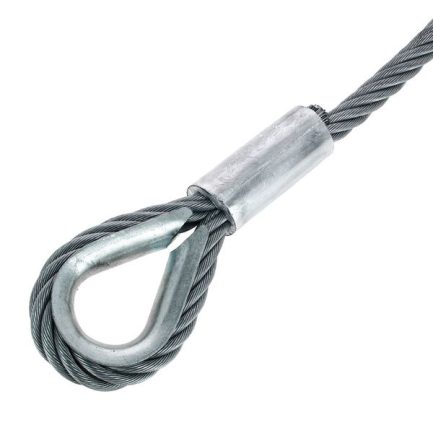 Cavo corda in acciaio inox da 2,0m per montaggio su Tralicci Pannelli LEDWALL - immagine 2