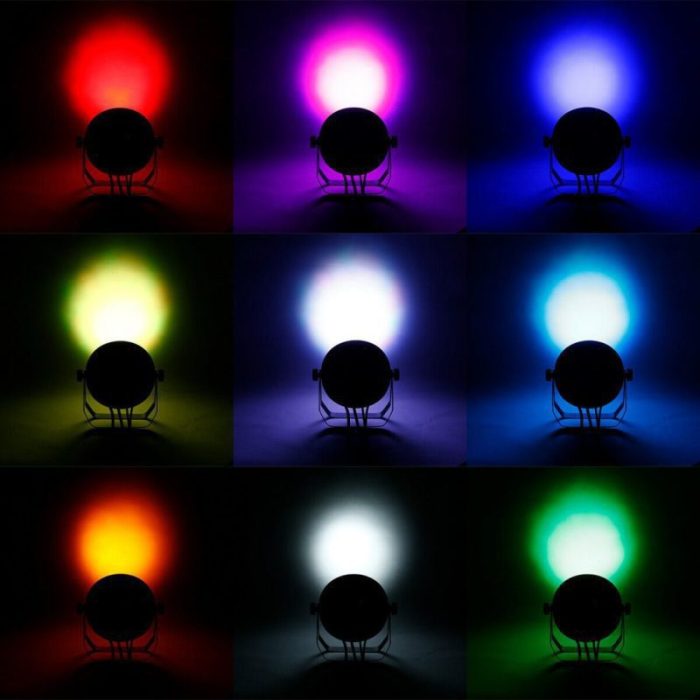 faro led luci led dj palcoscenico rgb faretto par led