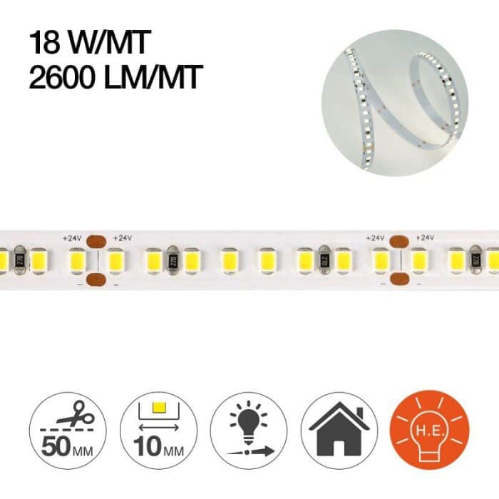 striscia-led-serie-he-90w-13000lm-24v-ip20-pcb-10mm-bobina-da-800-smd-2835-4