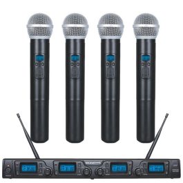 Sistema Radiomicrofono ZZIPP TXZZ640 con 4 Microfoni Palmari