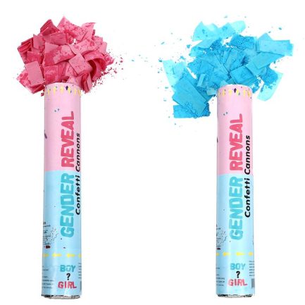 Tubo Sparacoriandoli Baby Shower con coriandoli e polvere Blu - immagine 5