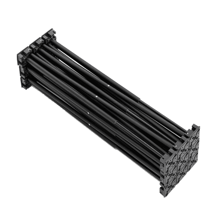 Base Telescopica Riser per pedana iX Stage con teste appoggio in Nylon 5
