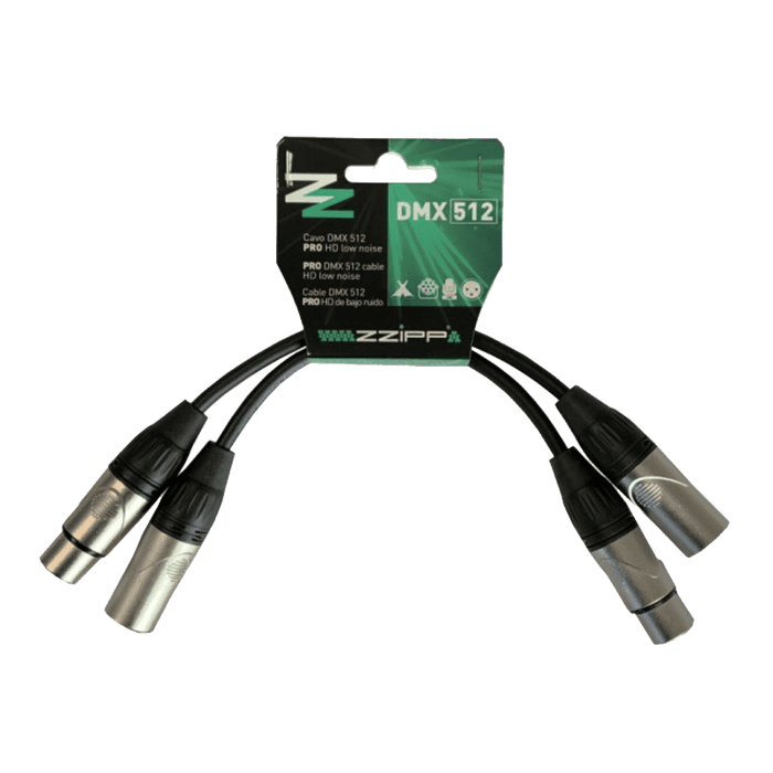 Cavo convertitore raccordo ZZIPP CZZDMX025ADP XLR3 Femmina XLR5 Maschio 1