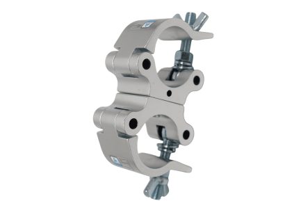 Doppio Gancio Aliscaf in alluminio per Truss carico massimo 1000Kg Certificato TÜV (500 a gancio)
