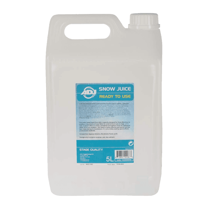 Liquido ADJ Snow Juice per ricarica Macchine della Neve