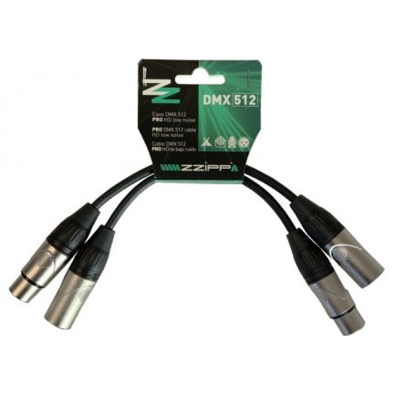 Cavo convertitore raccordo ZZIPP CZZDMX025ADP XLR3 Femmina / XLR5 Maschio - immagine 2