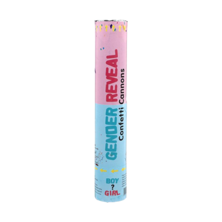 Tubo Sparacoriandoli Baby Shower con coriandoli e polvere Blu - immagine 2