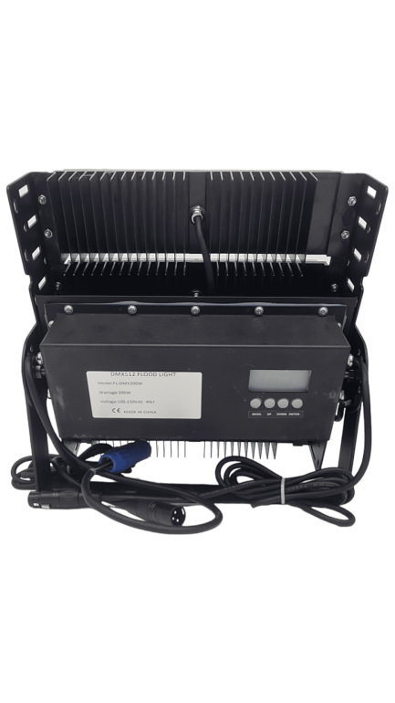 Faro LED FLOOD LIGHT 4X30W RGB controllabile tramite centralina Dmx512 alimentazione Power con solo ingresso - immagine 4