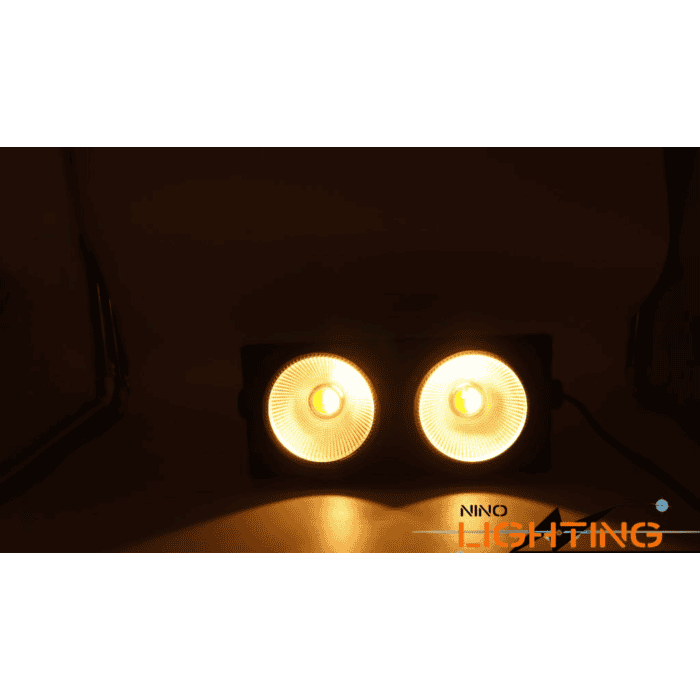 Accecatore Strobo A 2 LED 200W Luce CaldaFredda DMX512 Presa Powercon NLIGHTING 5