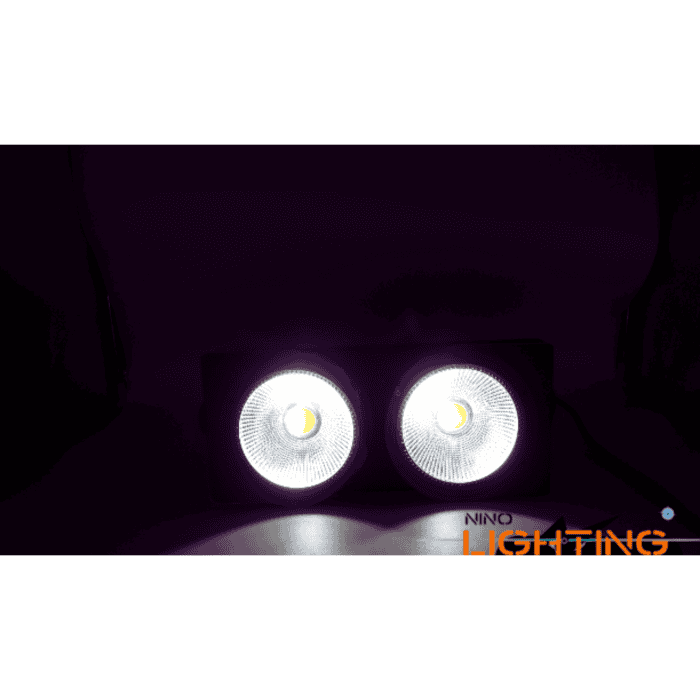 Accecatore Strobo A 2 LED 200W Luce CaldaFredda DMX512 Presa Powercon NLIGHTING 6