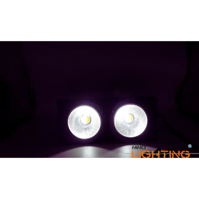 Accecatore Strobo A 2 LED 200W Luce CaldaFredda DMX512 Presa Powercon NLIGHTING 6