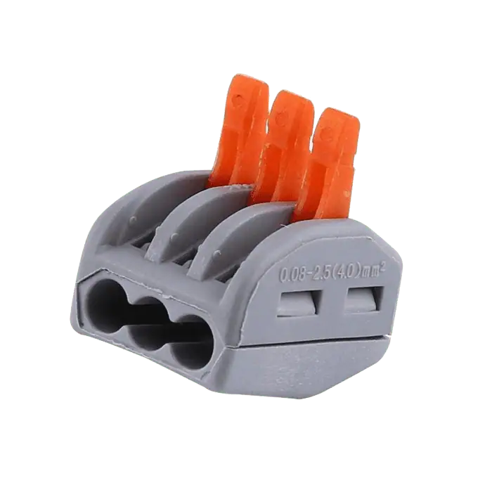 Connettore Morsetto universale da 8pz a 3 poli 1 via per Cavi Elettrici 1