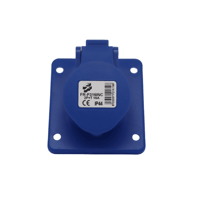 Presa Fissa da incasso FR P316INC 2PT a 16A IP44 per uso Aziendale