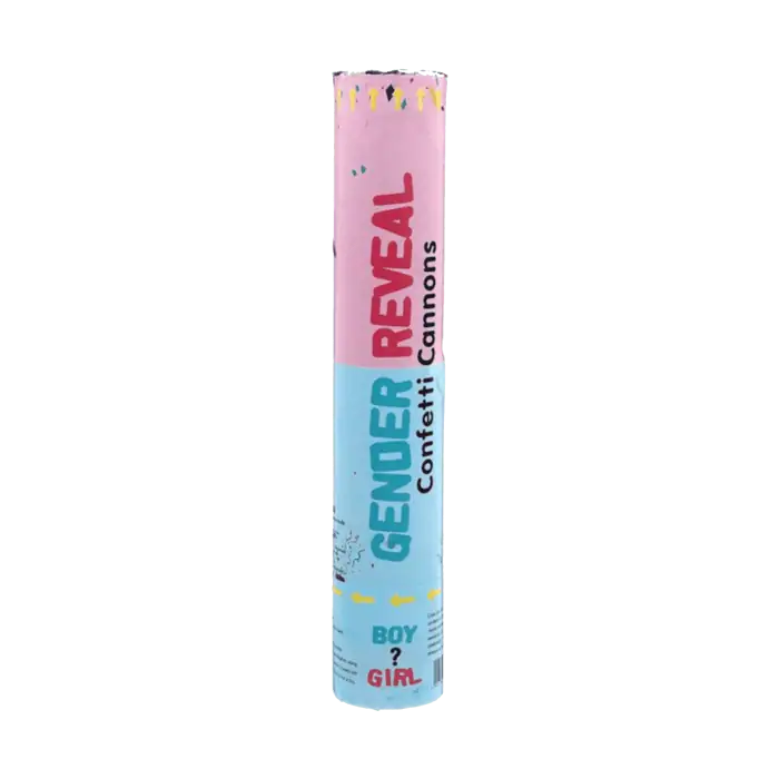 Tubo Sparacoriandoli Baby Shower con coriandoli e polvere Blu 1