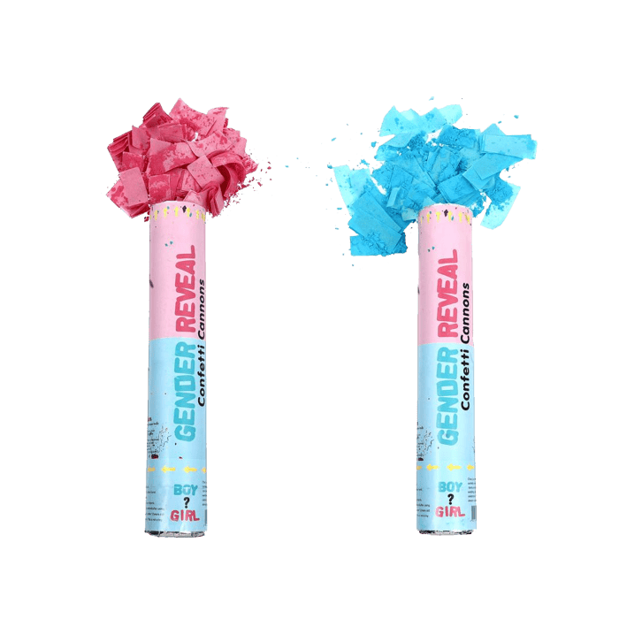 Tubo Sparacoriandoli Baby Shower con coriandoli e polvere Blu 2