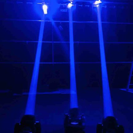 Mini Testa Mobile singola LED BEAM RGBW 100w Moving Head Alimentazione VDE DMX - immagine 8