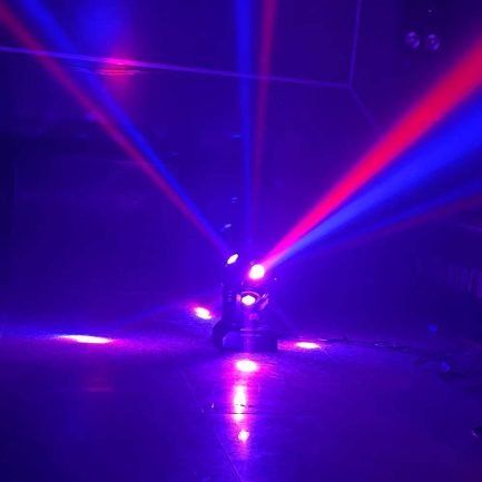 Mini Testa Mobile PLANET BALL Beam LED RGBW 100W chic - immagine 6