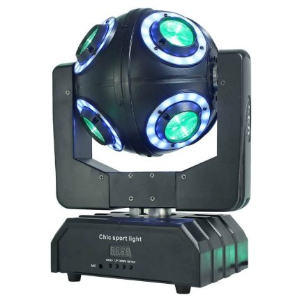 Mini Testa Mobile PLANET BALL Beam LED RGBW 100W chic - immagine 5