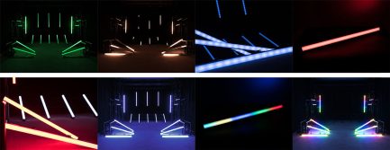Barra LED qpix bar RGB 100cm controllo DMX modalità pixel to pixel - immagine 8